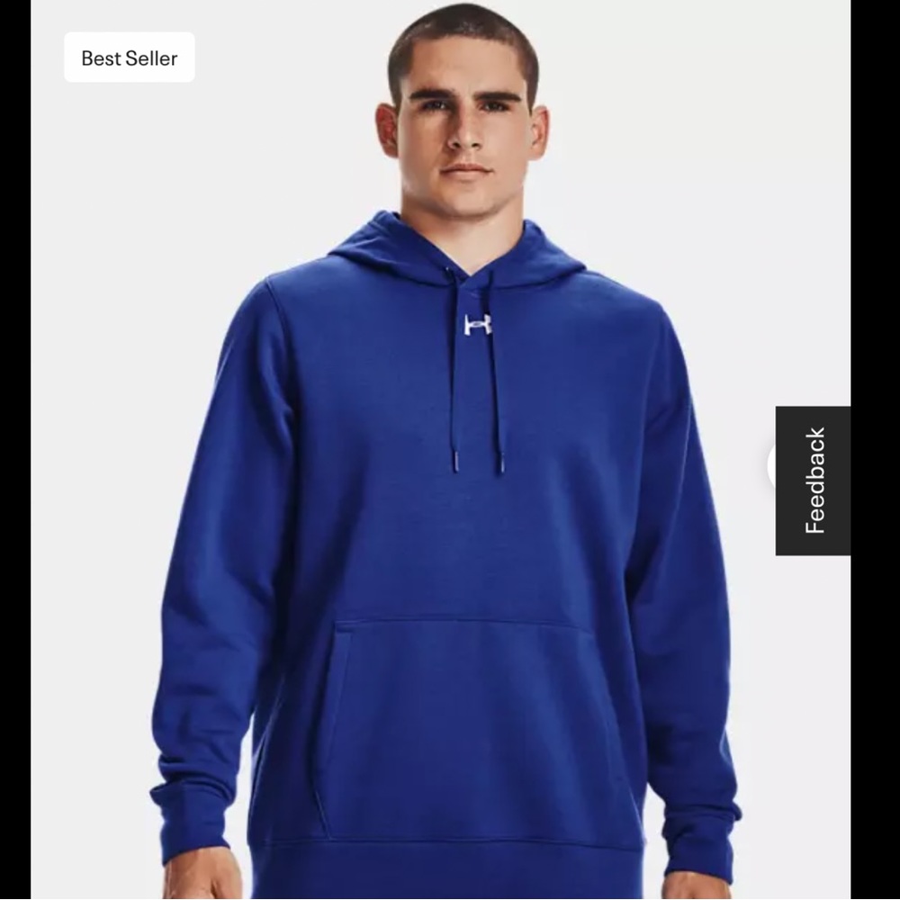 NWT Men’s Under Armour Hustle Fleece Hoody!! ⬛️🟦